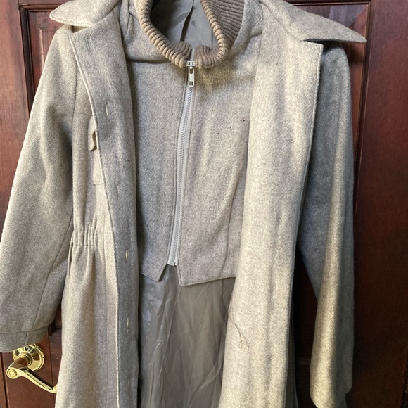 1980s pure wool vintage size 9 made in USA full length coat - Picture 4 of 16
